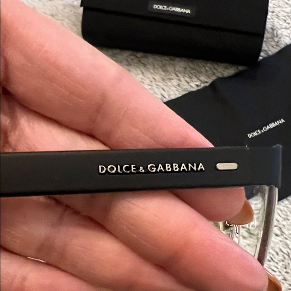 Dolce & Gabbana Black and Silver Glasses - Picture 2 of 3